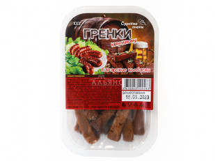 Японские снеки: Сурские гренки Баварские колбаски (100 гр)