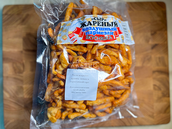 Жареный сыр "ВКУСНЯШКА" со вкусом пармезан (500 гр) в Петрозаводске