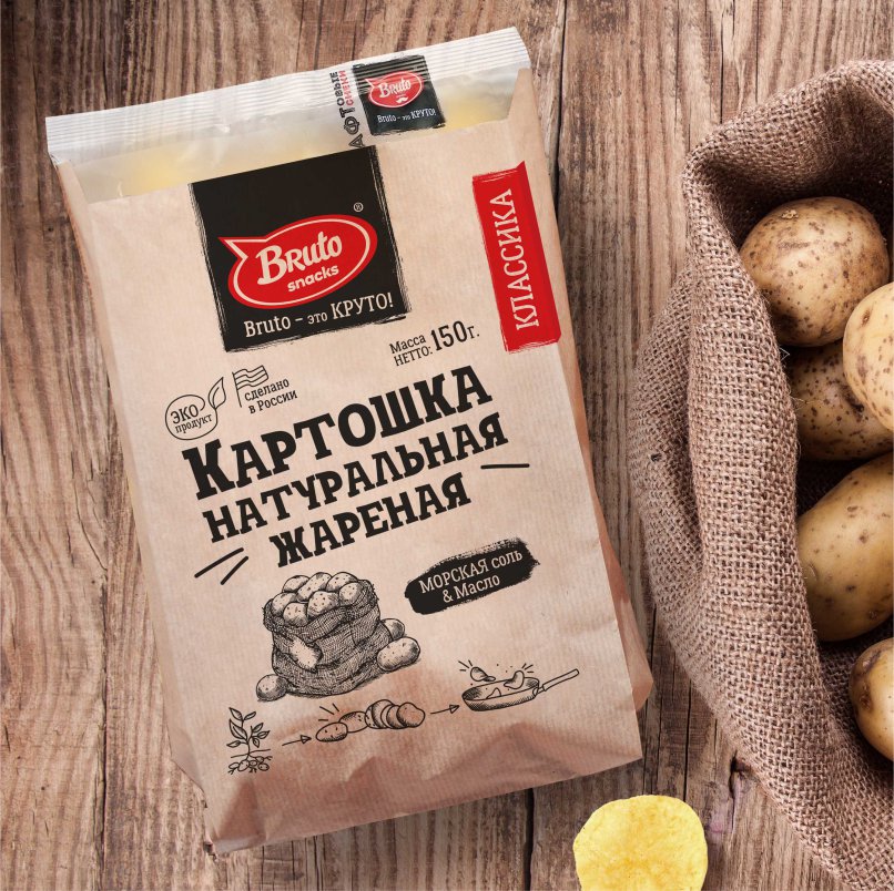 Картофель «Бруто» с солью 130 гр. в Петрозаводске