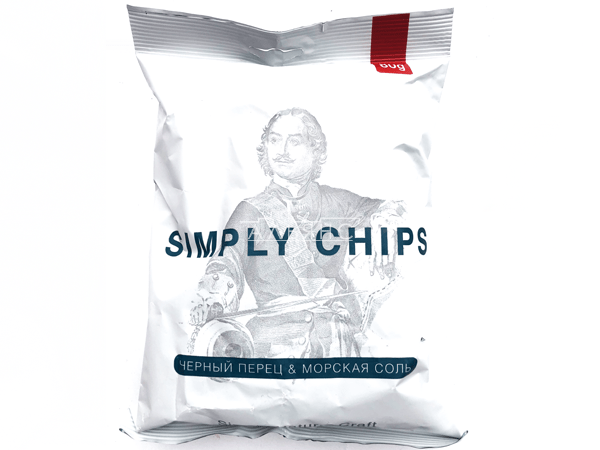 Картофельные чипсы "Simple chips" Морская соль и черный перец 80 гр. в Петрозаводске